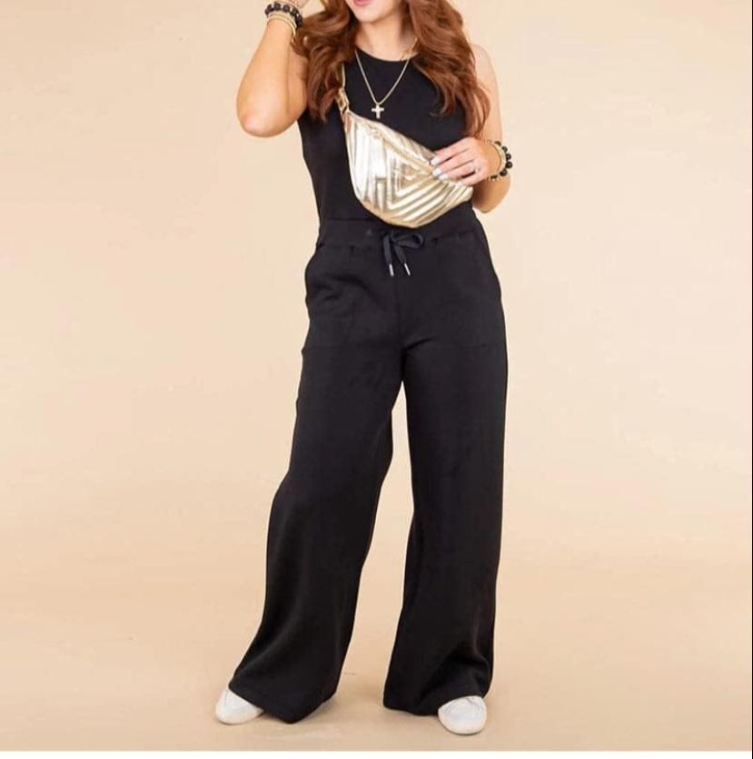 Jumpsuits For Women Wide Leg Pants Sleeveless Dress B-66550 Jumpsuits For Women Wide Leg Pants Sleeveless Dress B-66550