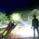 Usb Rechargeable Flashlight Outdoor Waterproof Fishing Light L-822 - Tuzzut.com Qatar Online Shopping