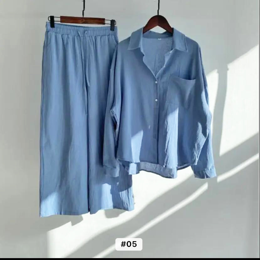 Retro Plus Size Women High Waist Loose Women's 2 Piece Sets TS40 Retro Plus Size Women High Waist Loose Women's 2 Piece Sets TS40