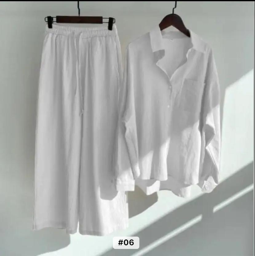 Retro Plus Size Women High Waist Loose Women's 2 Piece Sets TS40 Retro Plus Size Women High Waist Loose Women's 2 Piece Sets TS40