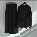 Retro Plus Size Women High Waist Loose Women's 2 Piece Sets TS40 - Tuzzut.com Qatar Online Shopping