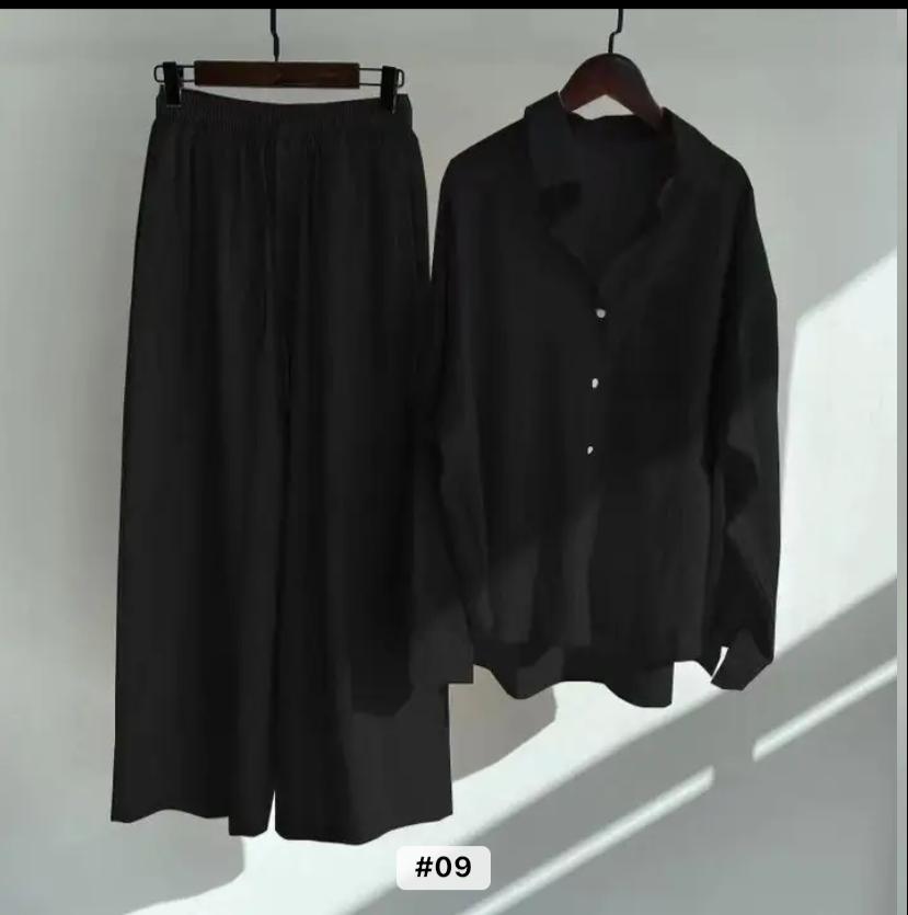Retro Plus Size Women High Waist Loose Women's 2 Piece Sets TS40 Retro Plus Size Women High Waist Loose Women's 2 Piece Sets TS40