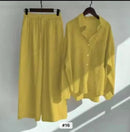 Retro Plus Size Women High Waist Loose Women's 2 Piece Sets TS40 - Tuzzut.com Qatar Online Shopping