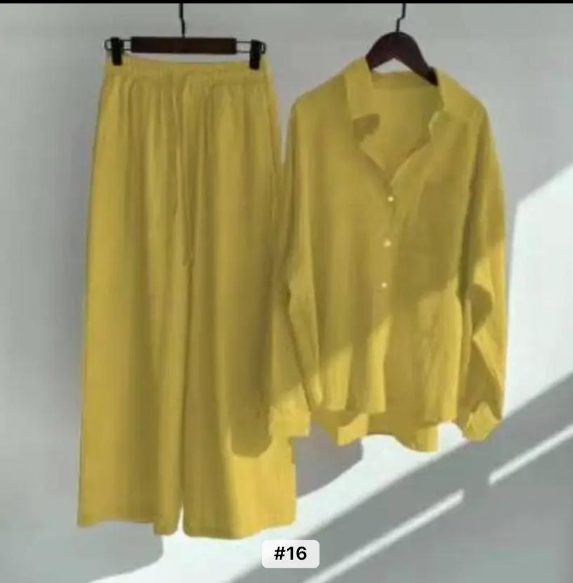 Retro Plus Size Women High Waist Loose Women's 2 Piece Sets TS40 Retro Plus Size Women High Waist Loose Women's 2 Piece Sets TS40