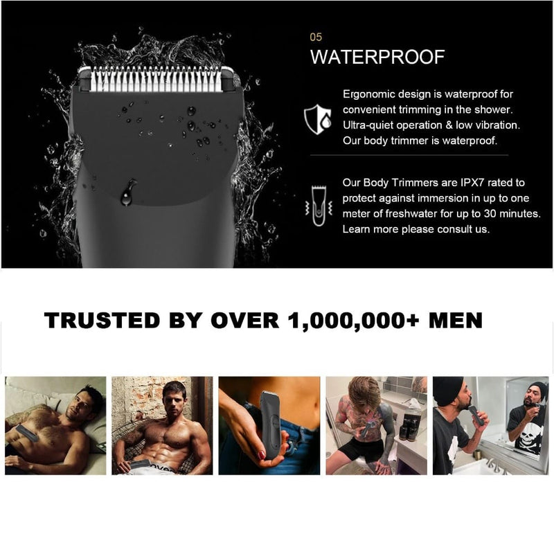 Hairscape Waterproof body hair trimmer clipper T-320 - Tuzzut.com Qatar Online Shopping