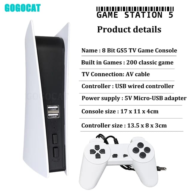 GS5 Game Station USB Wired Handheld Game Player G155 GS5 Game Station USB Wired Handheld Game Player G155