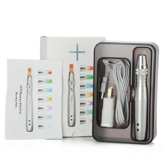 Micro Needle Wireless Derma 7 Colors Lights Photon Pen - Tuzzut.com Qatar Online Shopping