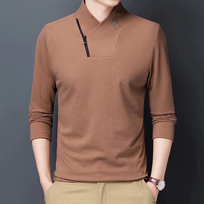 Fashion Polo Neck High Quality Zipper Mens Sweater S4689282 - Tuzzut.com Qatar Online Shopping