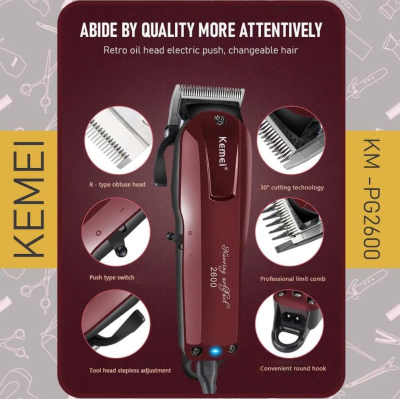 Kemei KM-2600 professional hair Shaver for men - Tuzzut.com Qatar Online Shopping