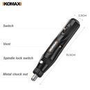 Komax 12V Engraving Pen Mini Drill Rotary tool Set - Tuzzut.com Qatar Online Shopping