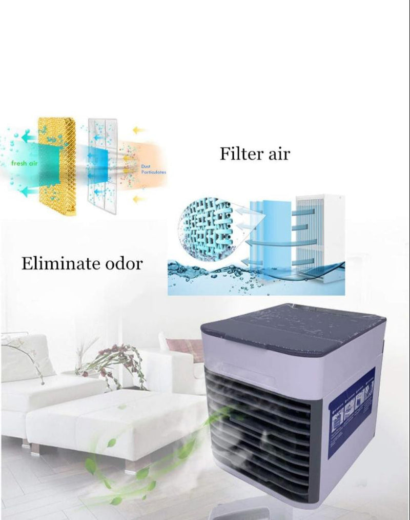 Portable Air Conditioner Fan USB Personal Mini Air Cooler - Tuzzut.com Qatar Online Shopping