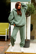 Women's Winter Tracksuit Long Sleeve Hoodie Fashion Outfit 2 Pcs Set - SU924 - Tuzzut.com Qatar Online Shopping