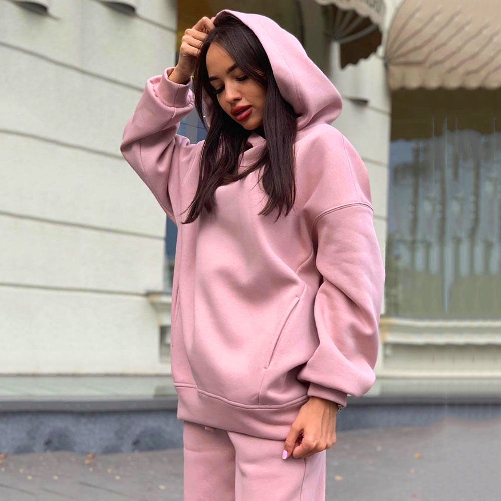 Women's Winter Tracksuit Long Sleeve Hoodie Fashion Outfit 2 Pcs Set - SU924 Women's Winter Tracksuit Long Sleeve Hoodie Fashion Outfit 2 Pcs Set - SU924