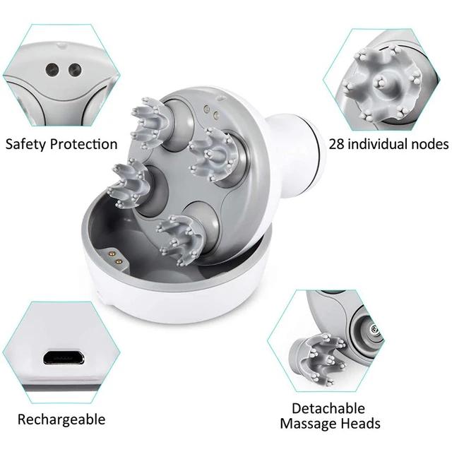 Mini Portable Handheld Silicone Electric Head Massager Mini Portable Handheld Silicone Electric Head Massager