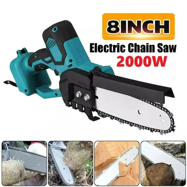 21V Electric Cordless Chainsaw Chain Saw Multi-function Kit 8063 - Tuzzut.com Qatar Online Shopping