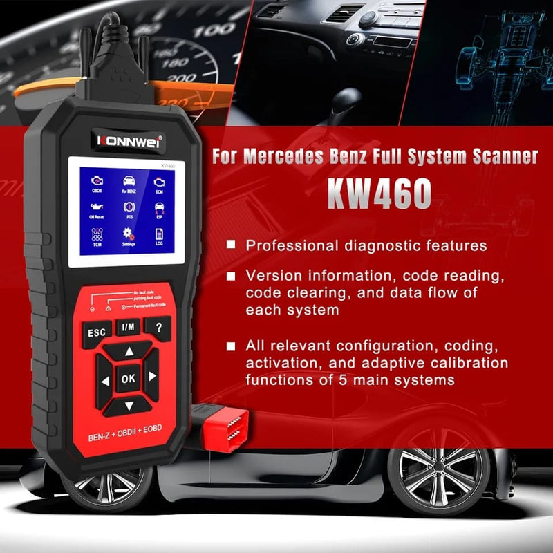 KW460 Mercedes-Benz Special Car Dedicated Diagnostic Scanner - Tuzzut.com Qatar Online Shopping