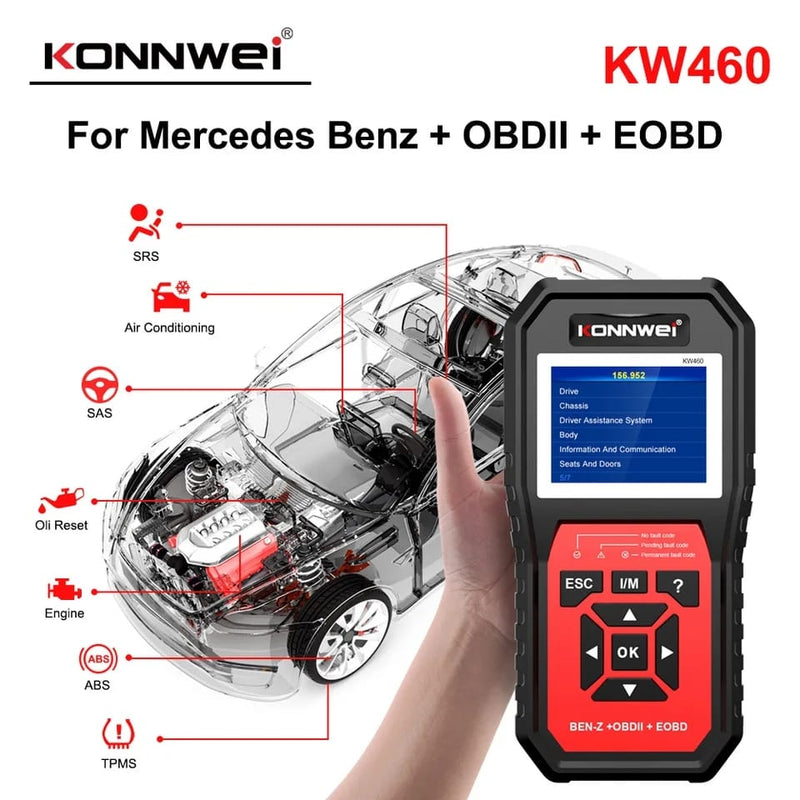 KW460 Mercedes-Benz Special Car Dedicated Diagnostic Scanner - Tuzzut.com Qatar Online Shopping