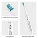 Fairywill Electric Sonic Waterproof Powerful Cleaning Toothbrush with 2 Replacement Brush 507 - Tuzzut.com Qatar Online Shopping