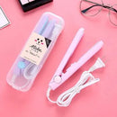 Travel Mini Hair Flat Iron Ceramic Plate Hair Straightener - Tuzzut.com Qatar Online Shopping