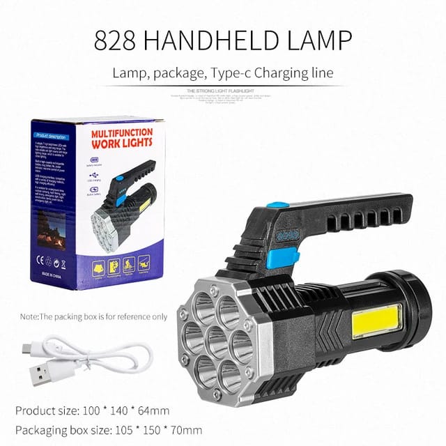 Multifunction High power LED flashlight camping torch 7 lamp beads Multifunction High power LED flashlight camping torch 7 lamp beads