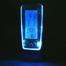 Digital Calendar Temperature Led Digital Alarm Clock with Blue Light 510 - Tuzzut.com Qatar Online Shopping