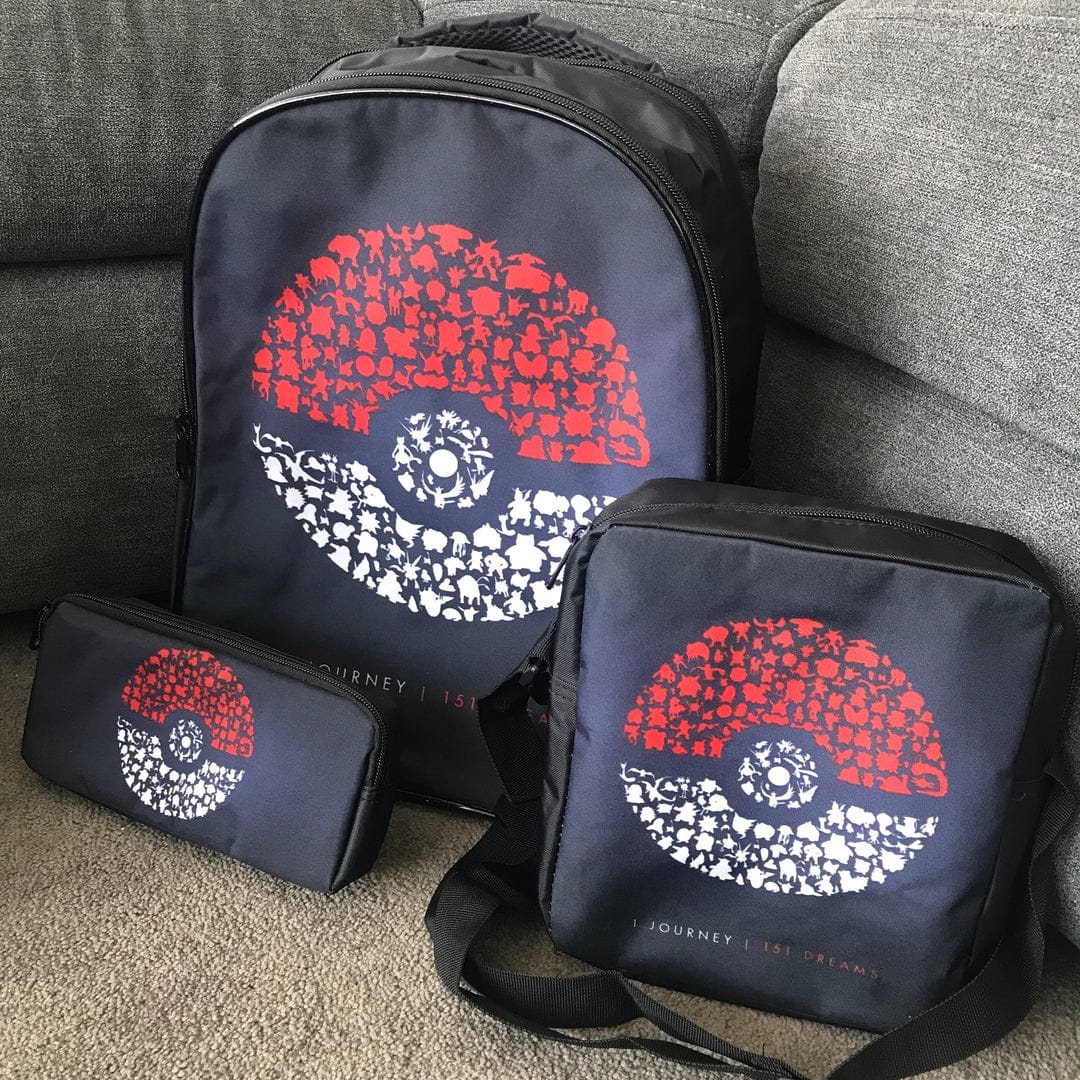 Pokemon School Bag 3 PCS Set S4671531 Pokemon School Bag 3 PCS Set S4671531