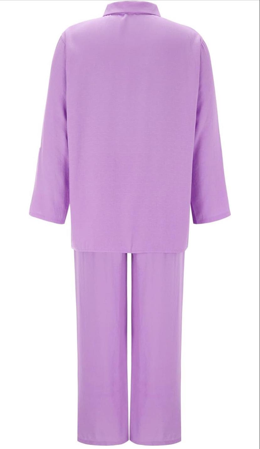 Trendy Plus Size 2 Pcs Ladies Casual Shirt & Pant Set TS41 Trendy Plus Size 2 Pcs Ladies Casual Shirt & Pant Set TS41