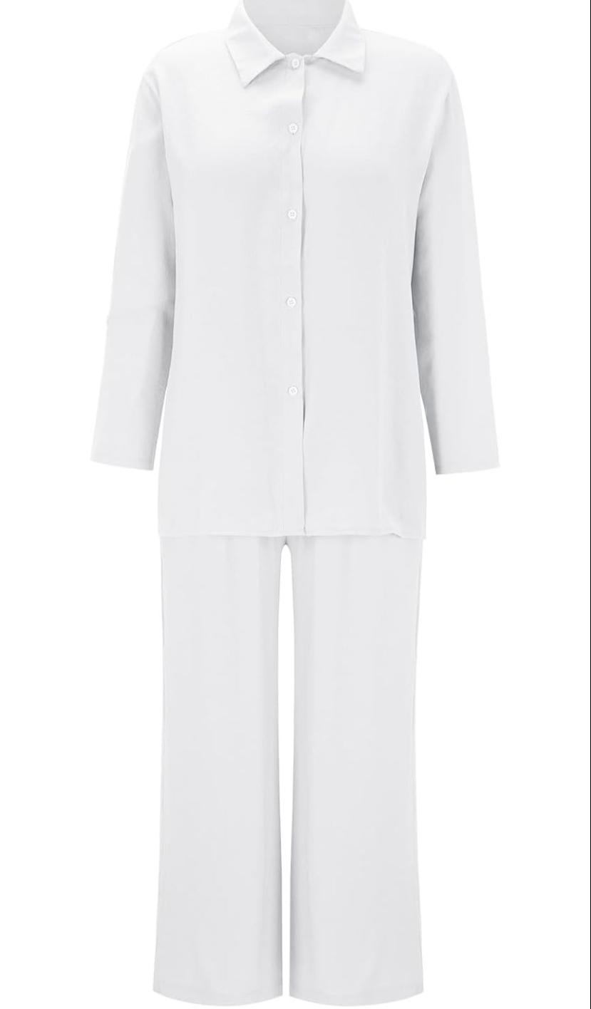 Trendy Plus Size 2 Pcs Ladies Casual Shirt & Pant Set TS41 Trendy Plus Size 2 Pcs Ladies Casual Shirt & Pant Set TS41
