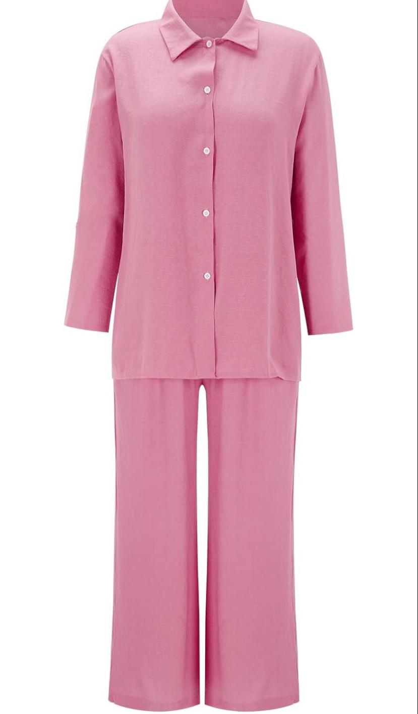 Trendy Plus Size 2 Pcs Ladies Casual Shirt & Pant Set TS41 Trendy Plus Size 2 Pcs Ladies Casual Shirt & Pant Set TS41