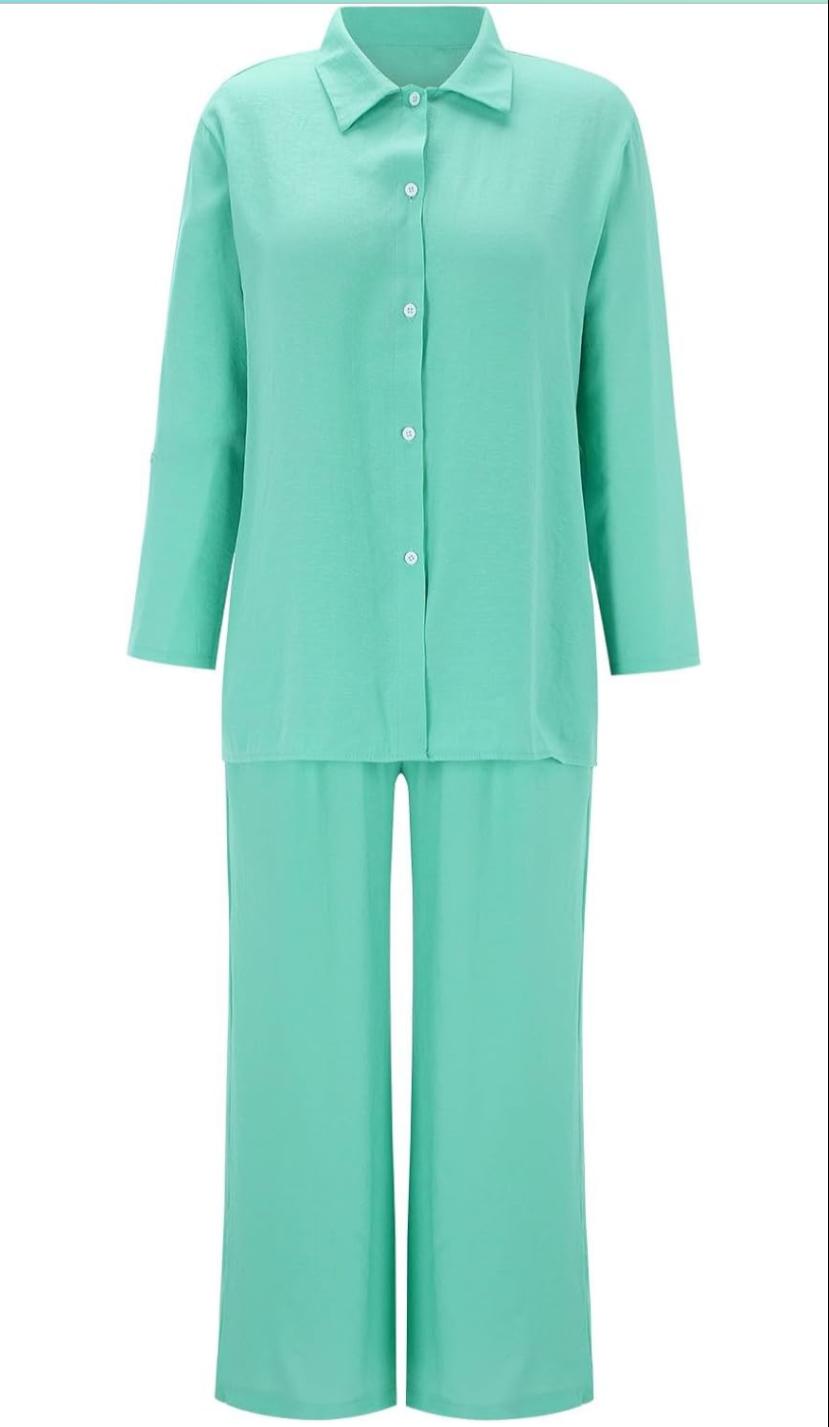 Trendy Plus Size 2 Pcs Ladies Casual Shirt & Pant Set TS41 Trendy Plus Size 2 Pcs Ladies Casual Shirt & Pant Set TS41