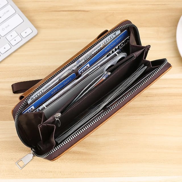 Long Style Multi Card Slot Money Clip Multi Functional Men's Purse D-39270 Long Style Multi Card Slot Money Clip Multi Functional Men's Purse D-39270