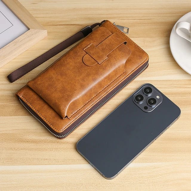 Long Style Multi Card Slot Money Clip Multi Functional Men's Purse D-39270 Long Style Multi Card Slot Money Clip Multi Functional Men's Purse D-39270