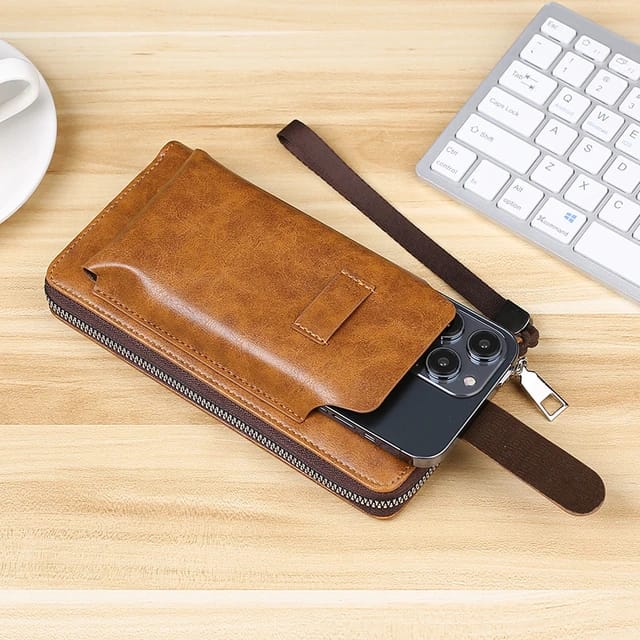 Long Style Multi Card Slot Money Clip Multi Functional Men's Purse D-39270 Long Style Multi Card Slot Money Clip Multi Functional Men's Purse D-39270