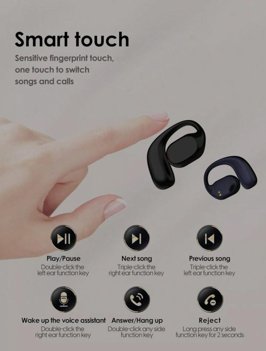 New Touch Control Low Latency Tws Wireless Earphones JS270 New Touch Control Low Latency Tws Wireless Earphones JS270