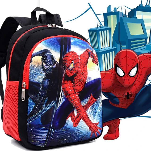 Disney Anime Spiderman Polyester Kindergarten School Bags S4613976 - Tuzzut.com Qatar Online Shopping