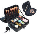Travel Makeup Case Professional Cosmetic Train Cases Artist Storage Bag Make Up Tool Boxes Brushes Bags With Compartments Waterproof Detachable Vanity Organizer S4023142 - Tuzzut.com Qatar On