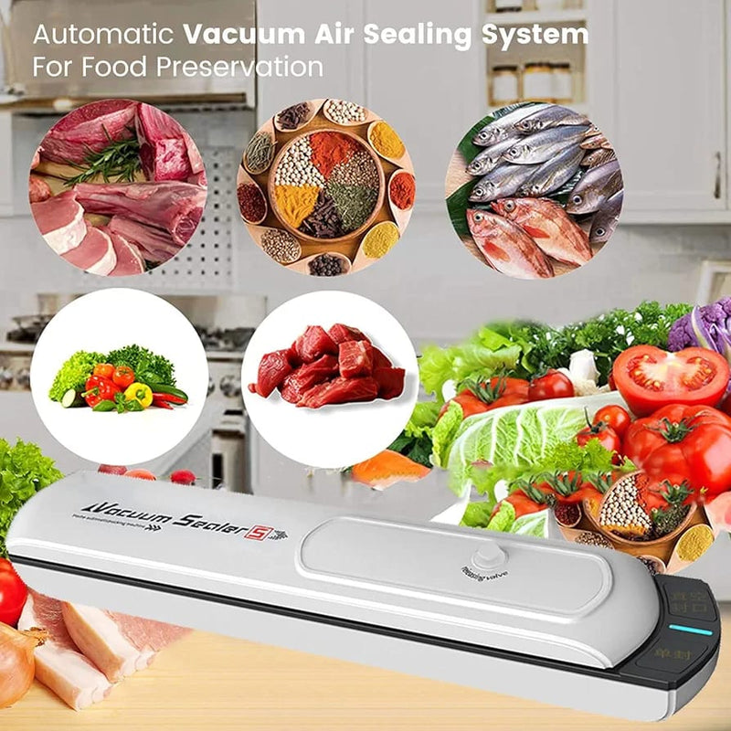 Vacuum Sealing Machine Automatic Food Sealing Dry and Moist Foods SL-V1 - Tuzzut.com Qatar Online Shopping