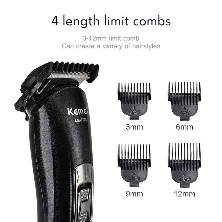 KEMEI USB Rechargeable Professional Grade Hair Trimming Kit KM-1506 - Tuzzut.com Qatar Online Shopping