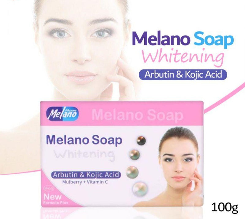 Melano Arbutin & Kojic Acid Whitening Soap 100g - Tuzzut.com Qatar Online Shopping