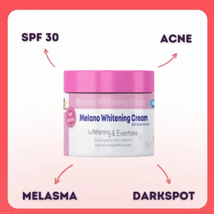Melano Whitening Cream SPF30- 50gm Melano Whitening Cream SPF30- 50gm