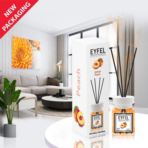 EYFEL Peach Reed Diffuser 120ml - Tuzzut.com Qatar Online Shopping
