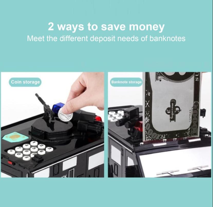 Armored Cash Truck Bank for Boys and Girls 6688-19 Armored Cash Truck Bank for Boys and Girls 6688-19