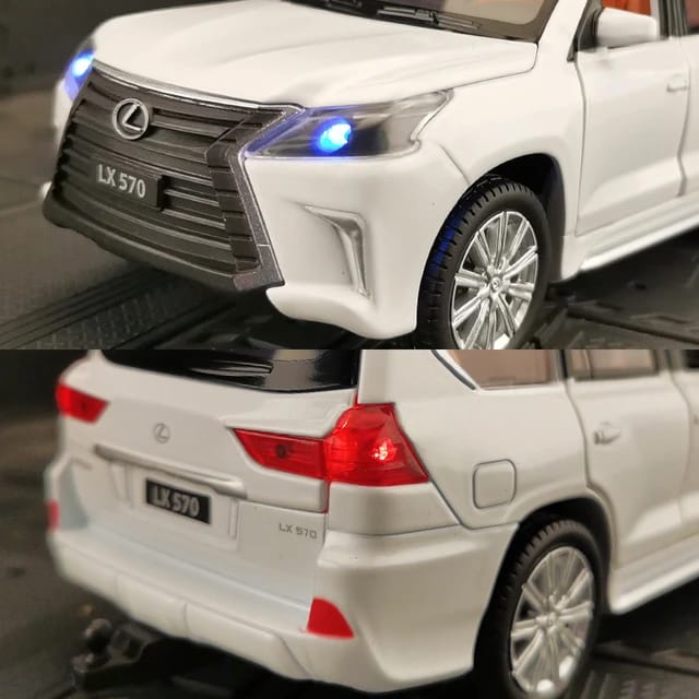 Simulation LexusOff-Road Vehicle Alloy Car Model Sound And Light  LX570 - Tuzzut.com Qatar Online Shopping