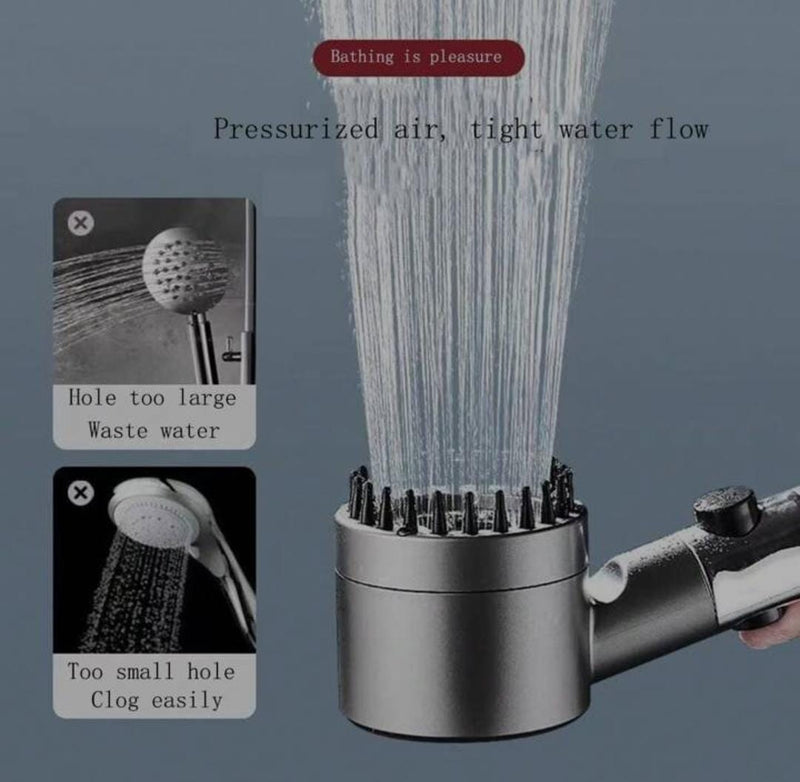 Turbo Charged Water Saving Bathroom Shower Sprinkler for Bathing - Tuzzut.com Qatar Online Shopping