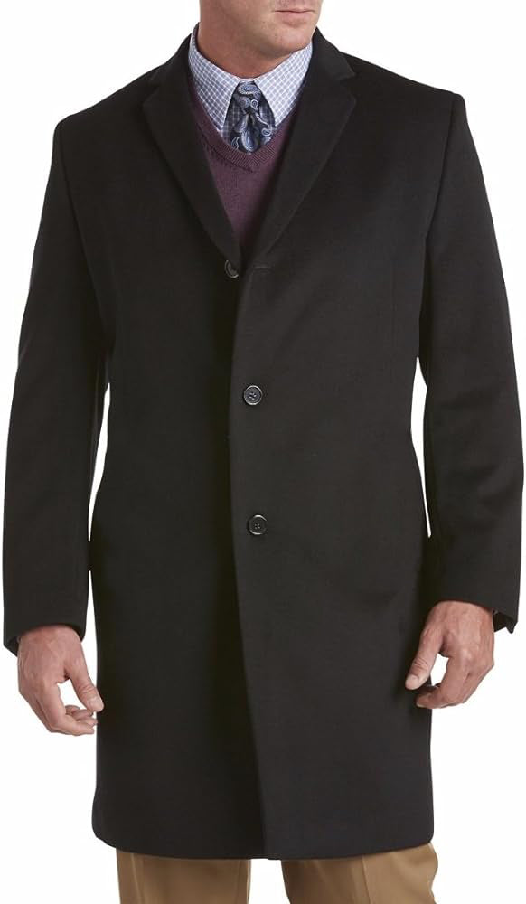 Men's Clothing Winter Mid Length Slim Trench Coat 5XL S4685246 - Tuzzut.com Qatar Online Shopping