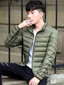 Autumn Winter Men's Hooded Turtleneck Long Sleeve Cardigan Parkas Coat XL S4267779 - Tuzzut.com Qatar Online Shopping