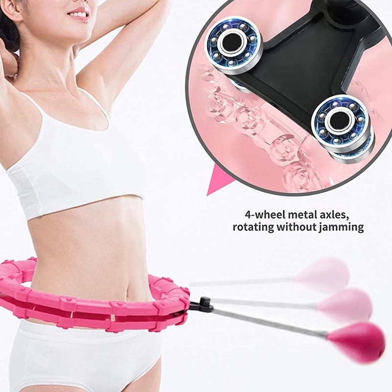 Slimming Hoop With Weight Exercise Hoop Waist Trainer B-94107 - Tuzzut.com Qatar Online Shopping