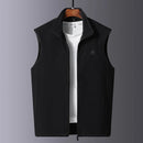 Men's Polar Fleece Stand Collar Vest Autumn New Warm Vest 5XL S4339346 - Tuzzut.com Qatar Online Shopping