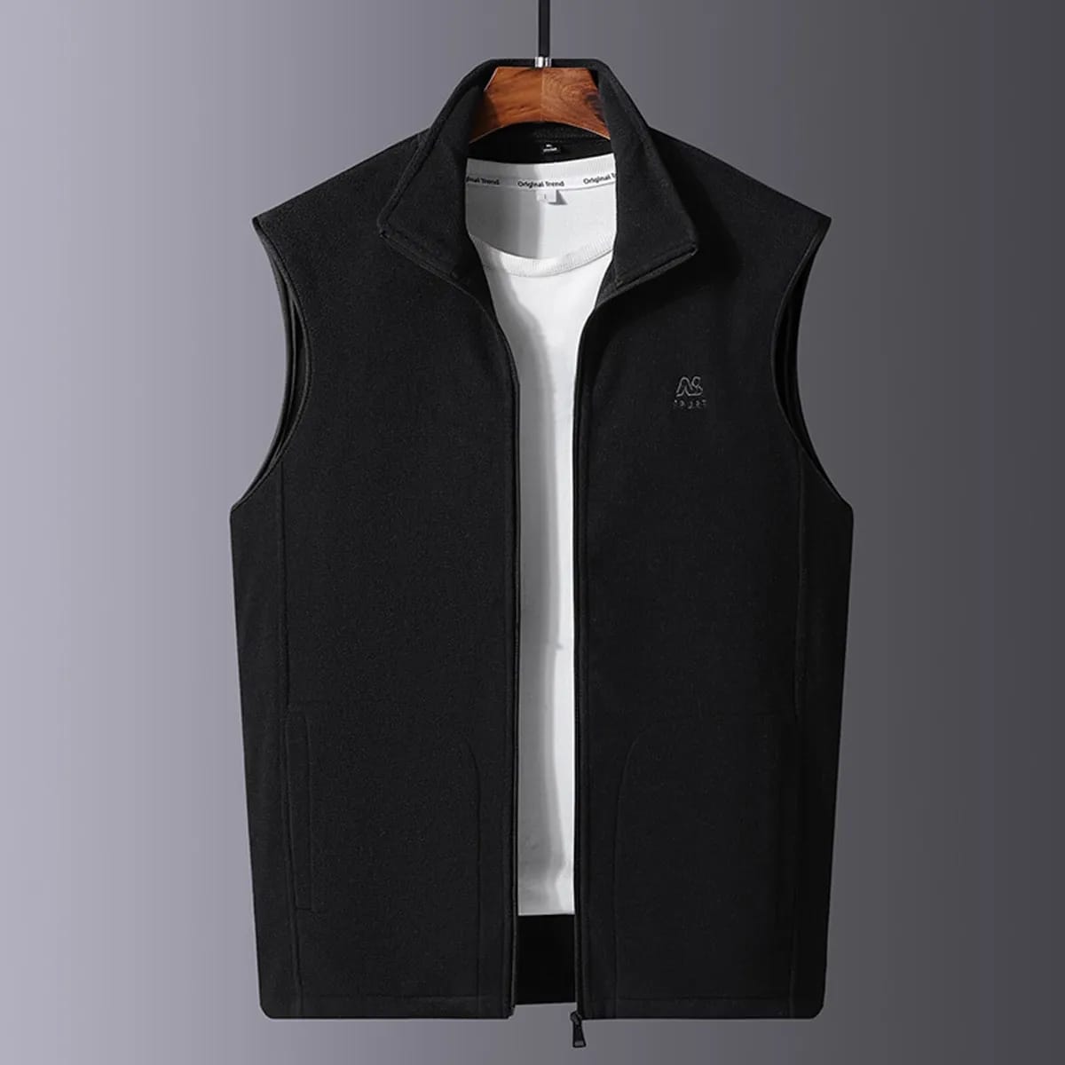 Men's Polar Fleece Stand Collar Vest Autumn New Warm Vest 5XL S4339346 Men's Polar Fleece Stand Collar Vest Autumn New Warm Vest 5XL S4339346