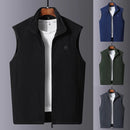 Men's Polar Fleece Stand Collar Vest Autumn New Warm Vest 5XL S4339346 - Tuzzut.com Qatar Online Shopping
